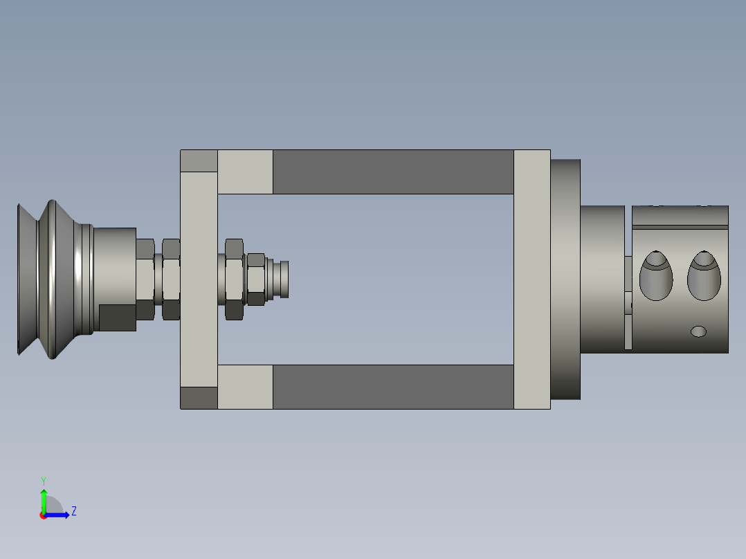 SR-B08-11隔膜吸盘组件左视图