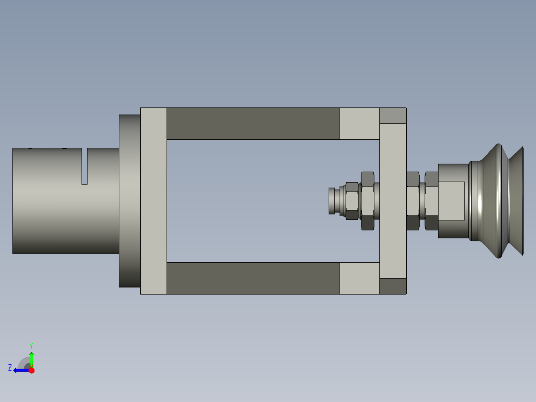 SR-B08-11隔膜吸盘组件右视图