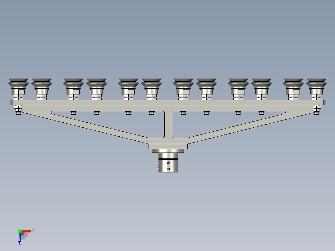 SR-B08-11隔膜吸盘组件俯视图