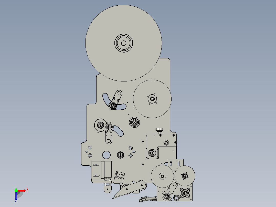 02剥离膜机构俯视图