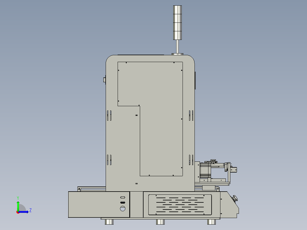 桌上型自动锁螺丝机左视图