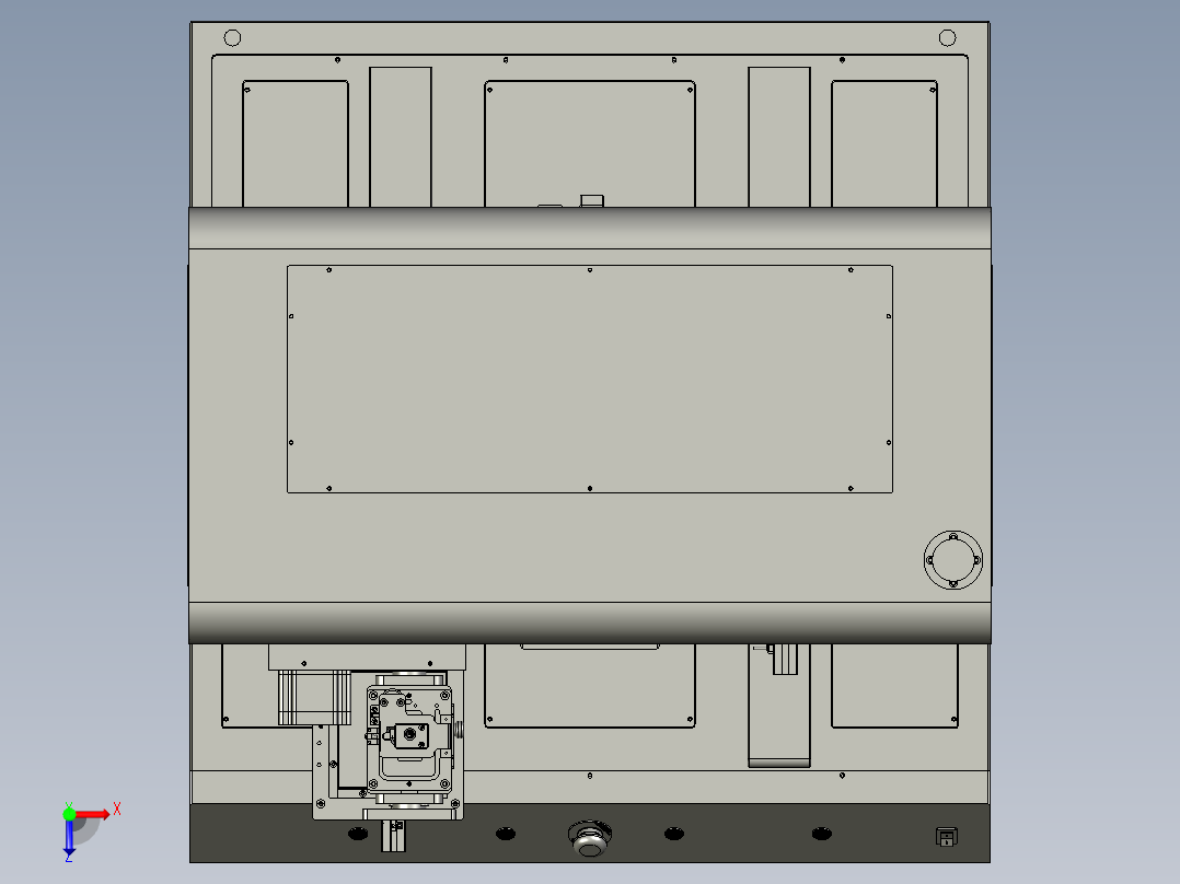 桌上型自动锁螺丝机俯视图