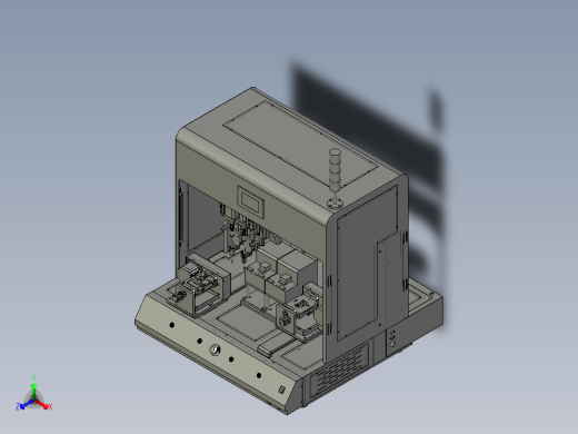 桌上型自动锁螺丝机正等轴测缩略图
