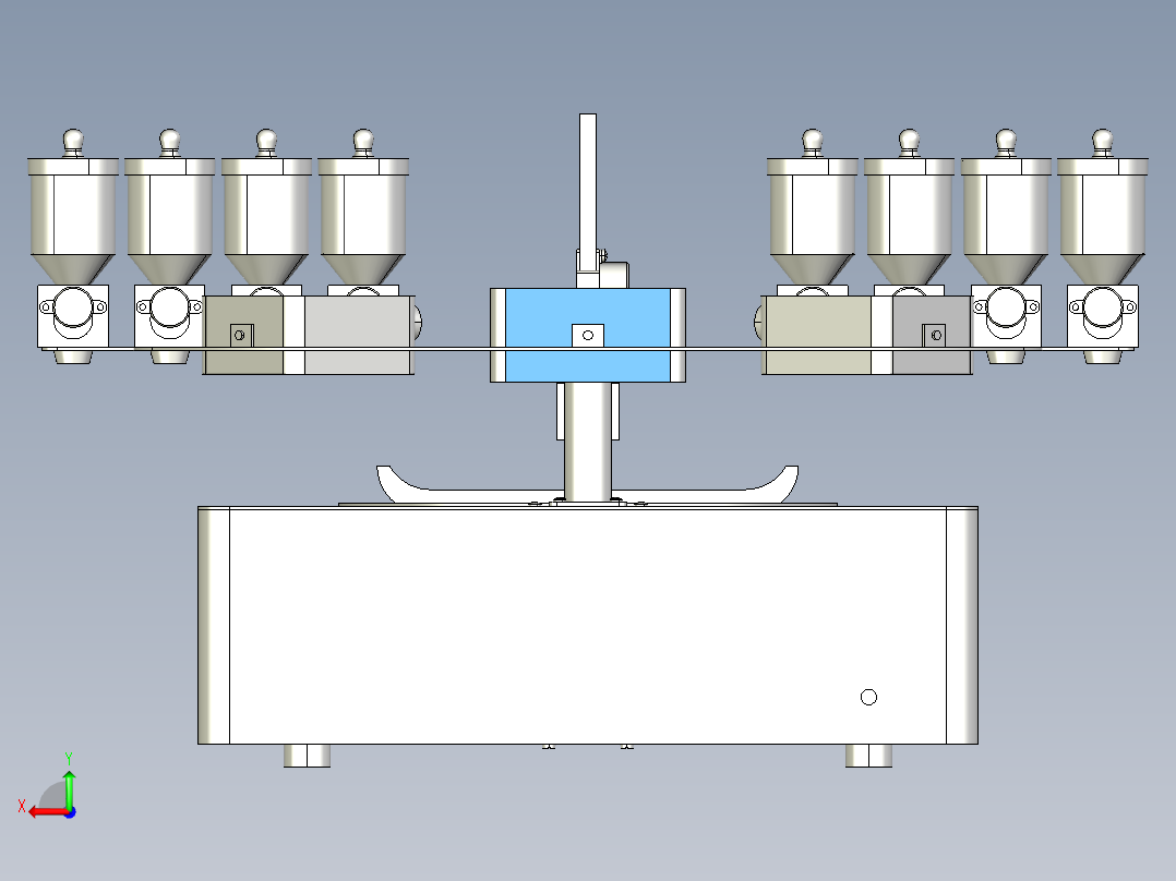全自动炒菜机后视图