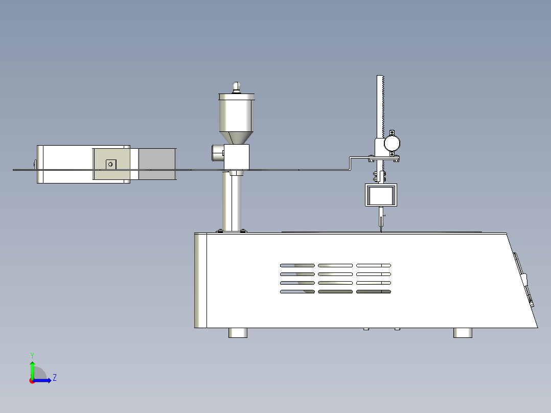 全自动炒菜机左视图