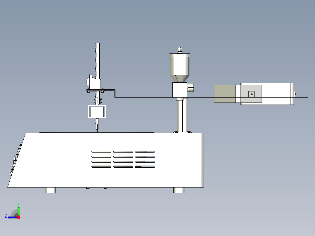 全自动炒菜机右视图