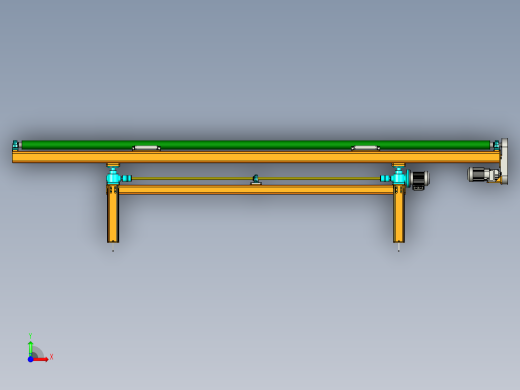 单滚筒举行机构设计前视缩略图