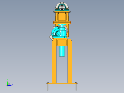 单滚筒举行机构设计左视缩略图