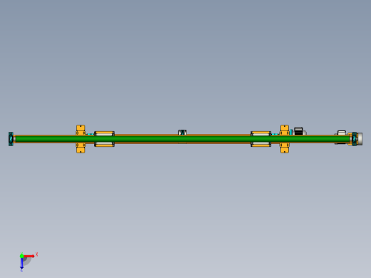 单滚筒举行机构设计俯视缩略图
