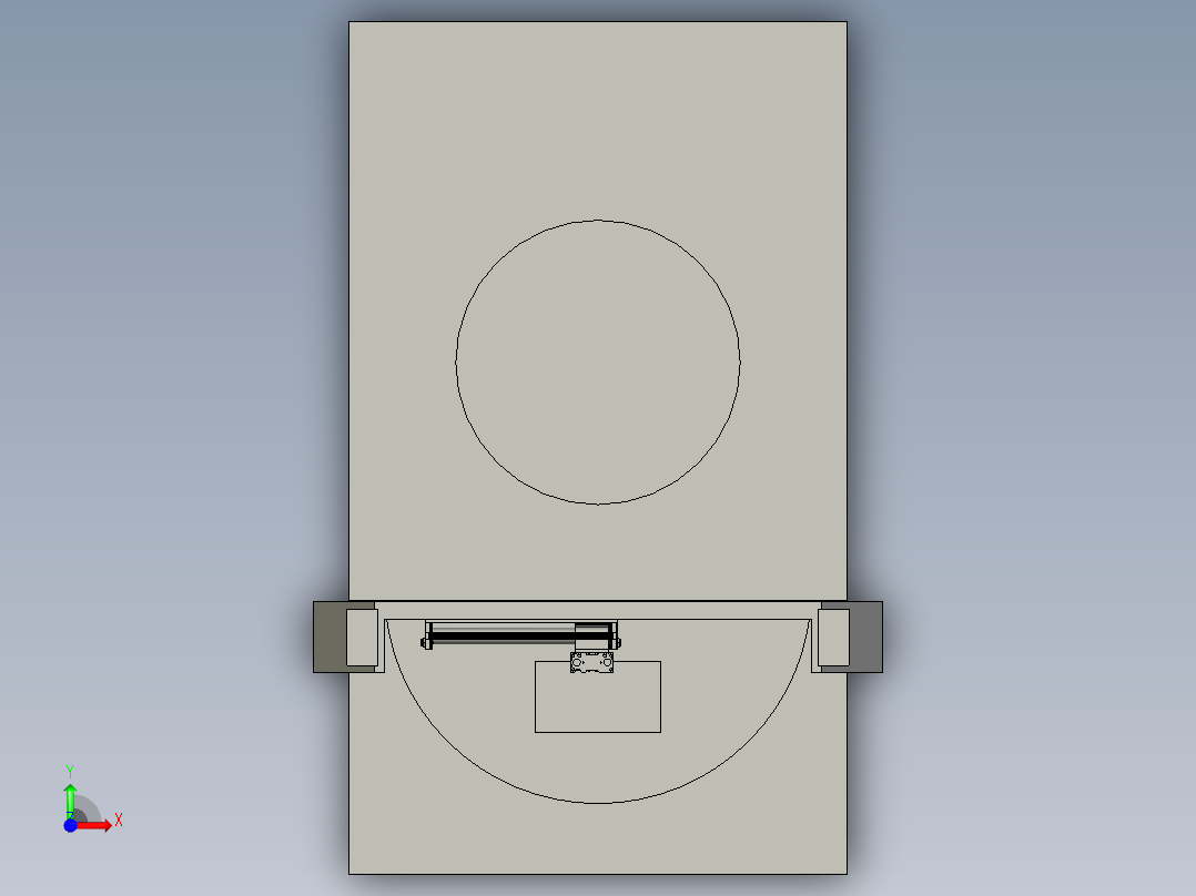 产品注塑压合总成前视图