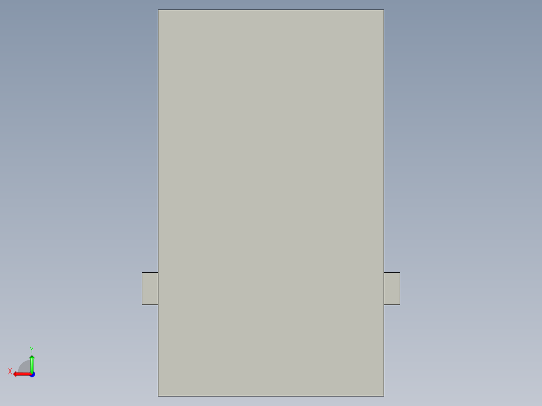 产品注塑压合总成后视图