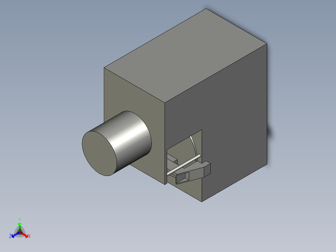 产品注塑压合总成正等轴测图