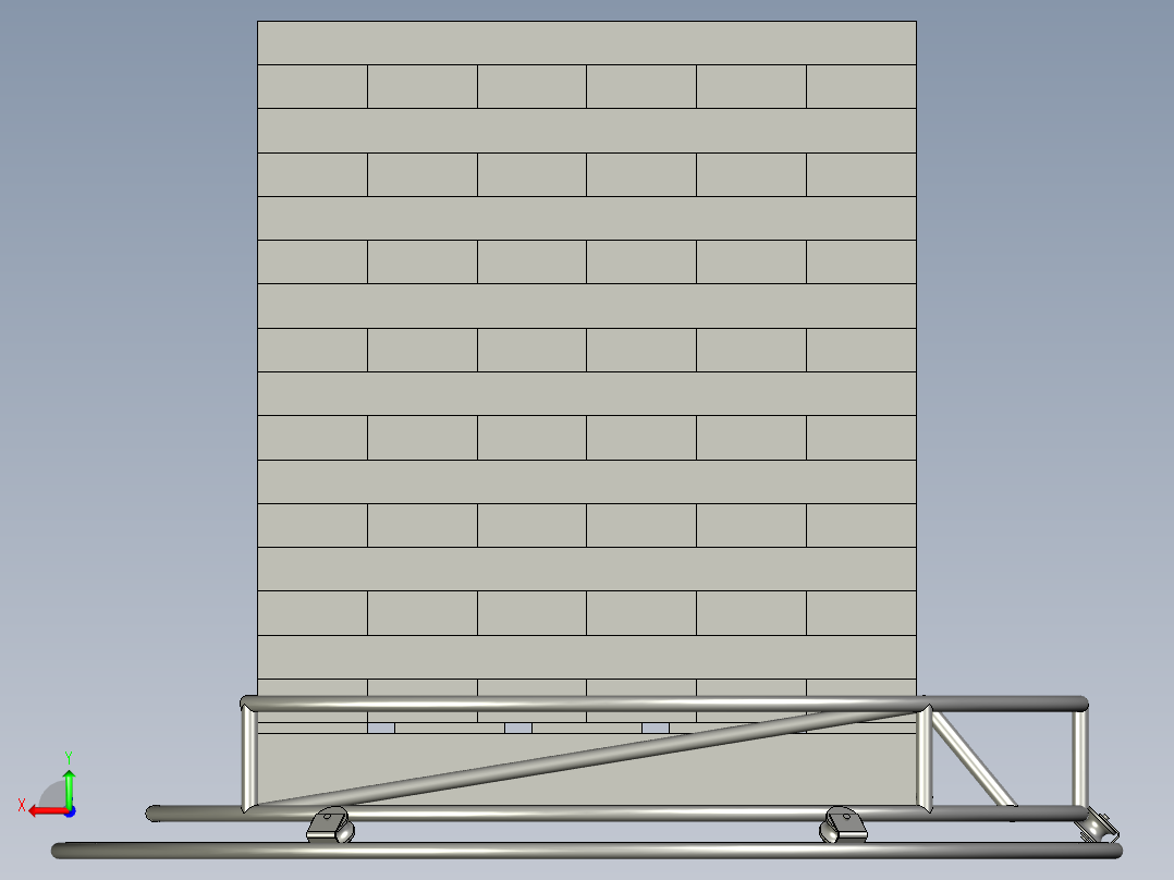 栈板旋转台后视图