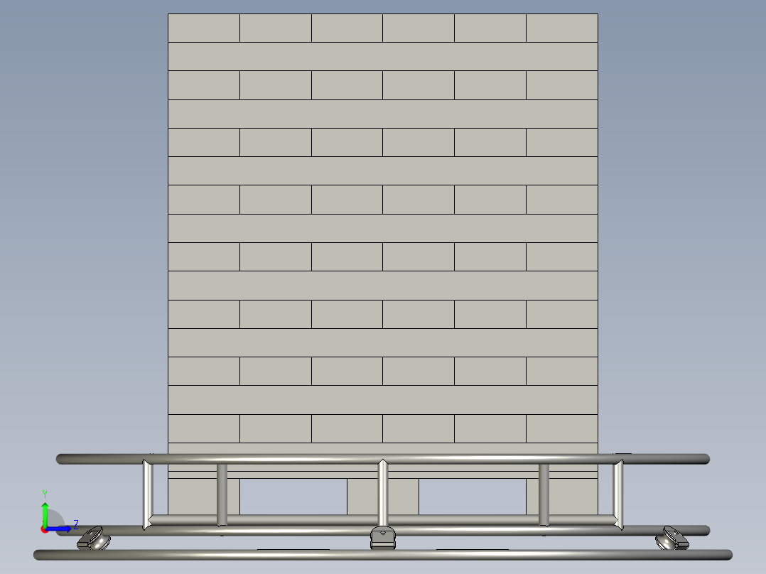 栈板旋转台左视图