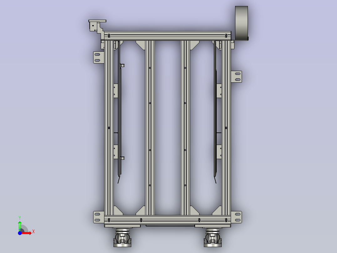 PCM板上料机架_0210A前视图