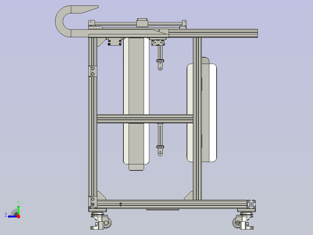 PCM板上料机架_0210A右视图