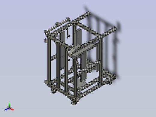 PCM板上料机架_0210A正等轴测缩略图