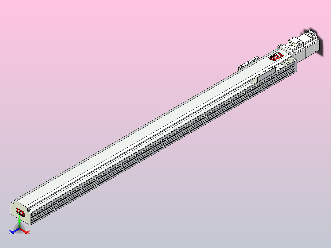 日规模组半封闭丝杆TPA-HNR-85D-1610C-L950-M-C-P20-N3主视图