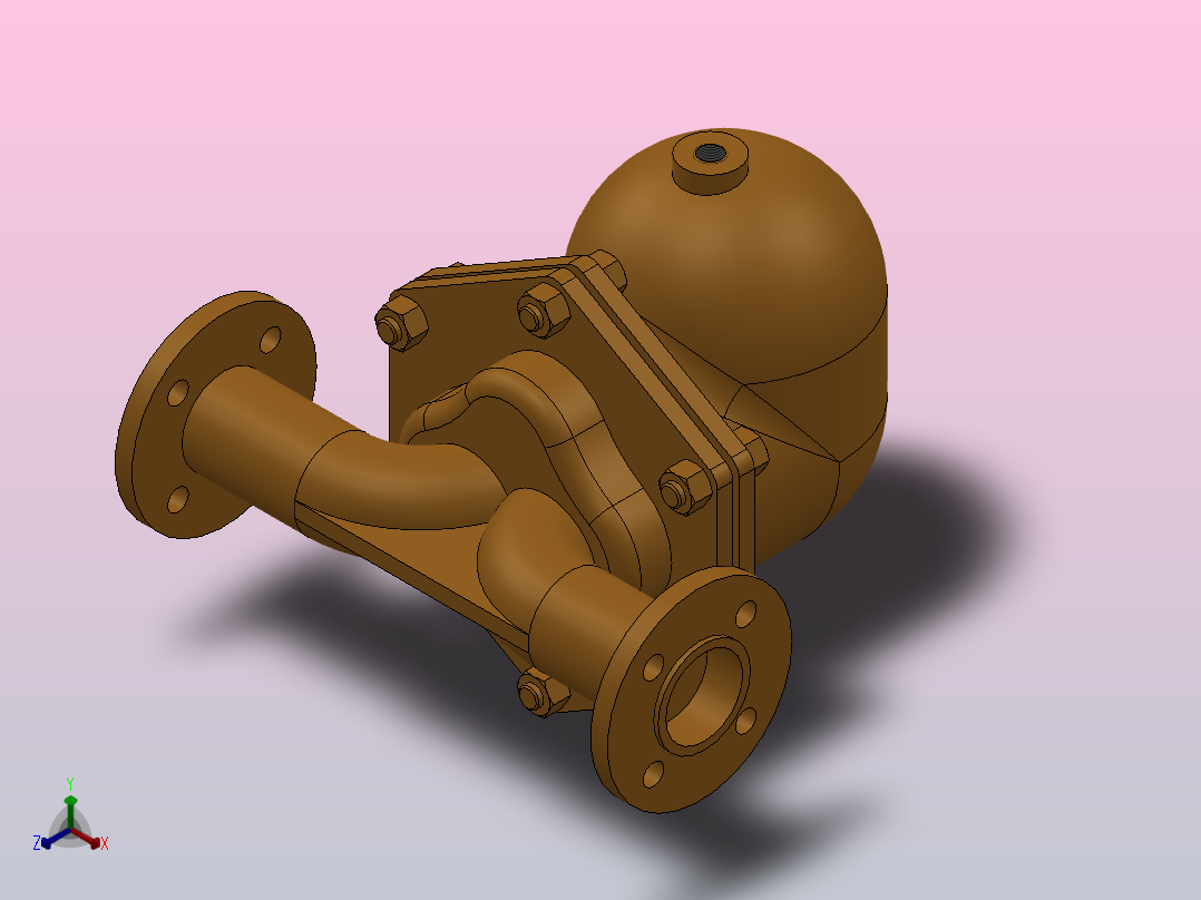 CA44S 碳钢空气和气体疏水阀 DN40-DN50[CA44S　DN50　ASME300]主视图