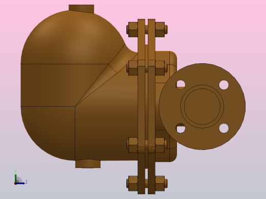 CA44S 碳钢空气和气体疏水阀 DN40-DN50[CA44S　DN50　ASME300]左视缩略图