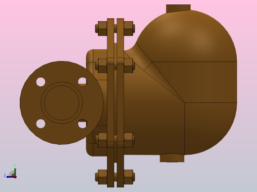 CA44S 碳钢空气和气体疏水阀 DN40-DN50[CA44S　DN50　ASME300]右视缩略图