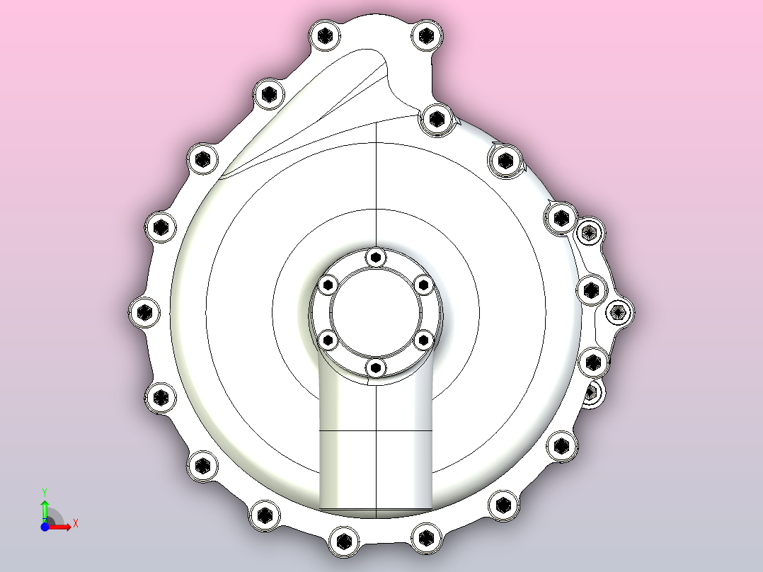 Olsryd V12 Merlin风机前视图