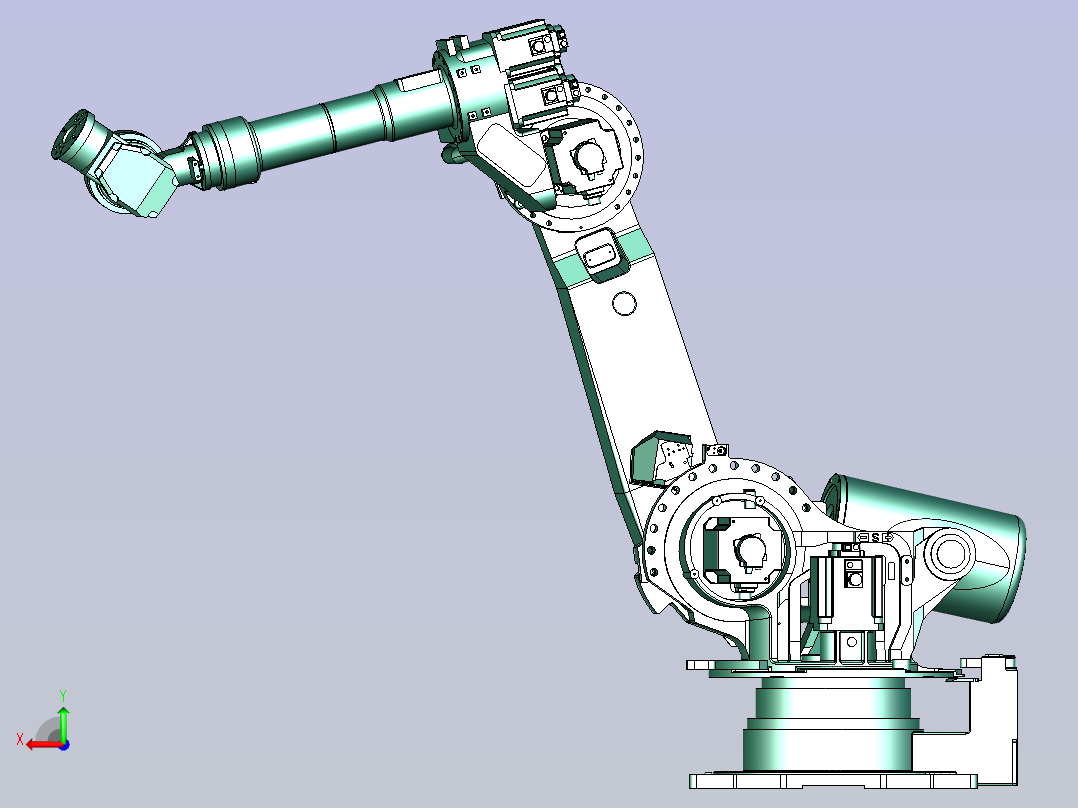 6轴机器人后视图