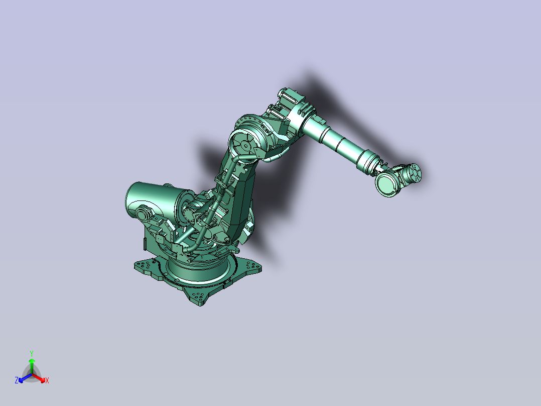 6轴机器人正等轴测图