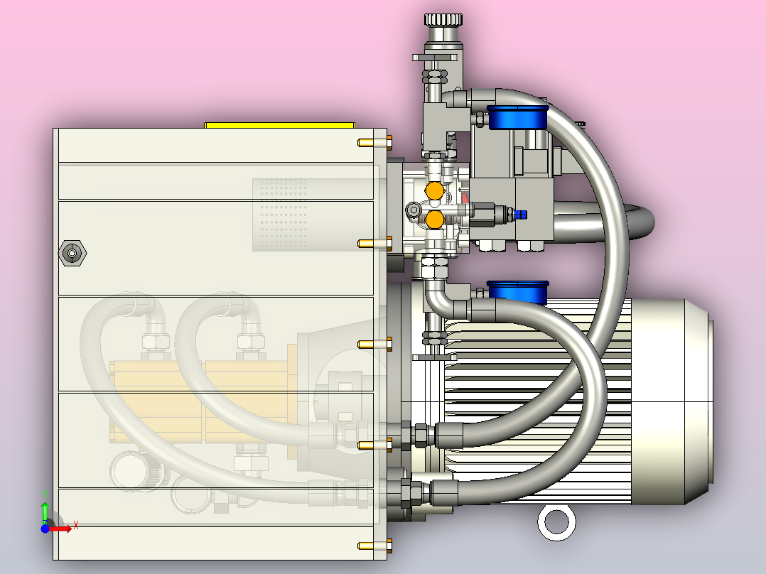 开杀泵站前视图