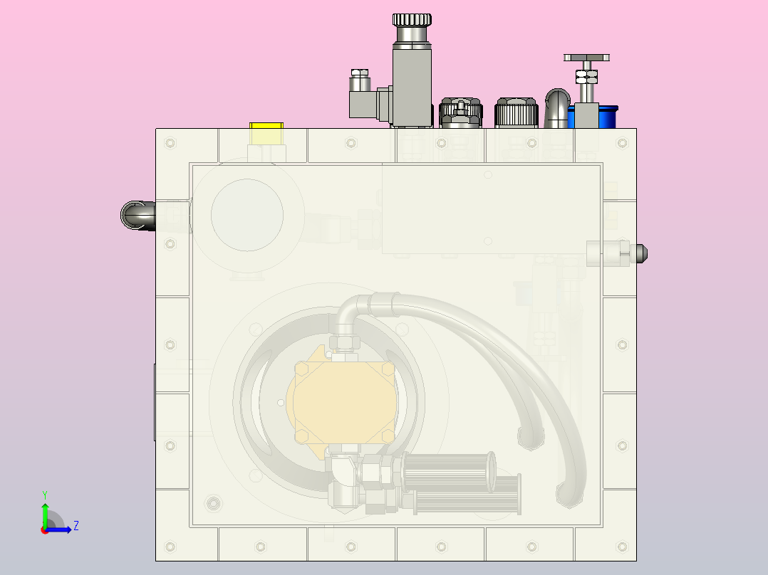 开杀泵站左视图