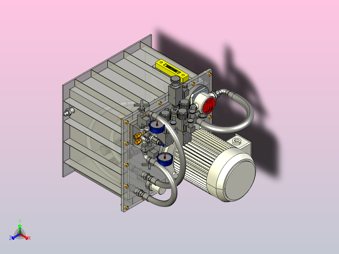 开杀泵站正等轴测图