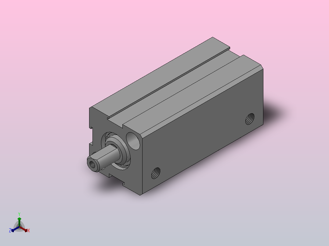 薄型气缸HSDA•HSDAS系列[HSDAS-12-30]主视图