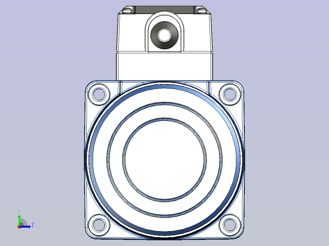 精研YR阻尼电机 25yr04左视图