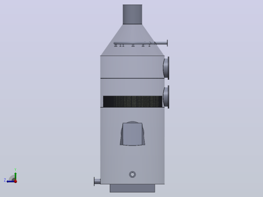 用于排气过滤器的湿式洗涤器右视缩略图