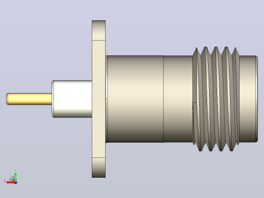 Amphenol 11 GHz TNC同轴17.5毫米4孔法兰连接器后视缩略图