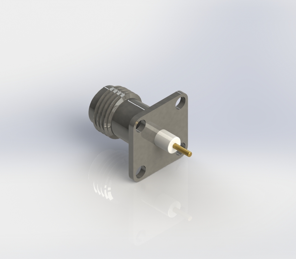 Amphenol 11 GHz TNC同轴17.5毫米4孔法兰连接器