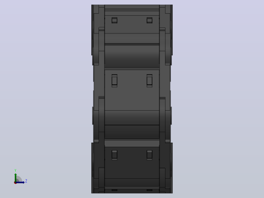 弯曲半径75内高35两侧打开型封闭式拖链_DMD35CD-35-60-75R-30左视缩略图