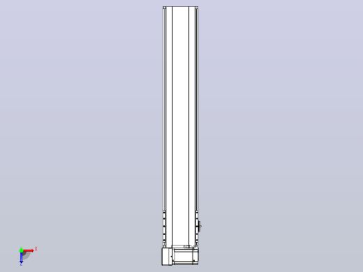 皮带直线轴半封闭可选导轨TPA-HNB-175D-140-L900-LU-Y-P75-N3俯视缩略图