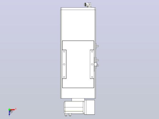 MCB17无尘皮带滑台[MCB17-L40-100-RU-P40-C3]俯视缩略图