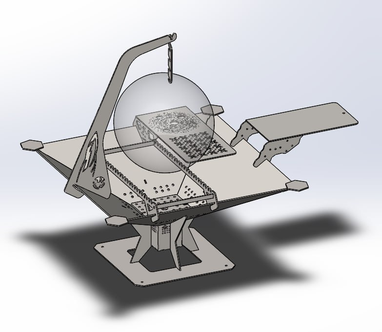 烤架结构3D图纸 Solidworks设计 附dxf平面工程图