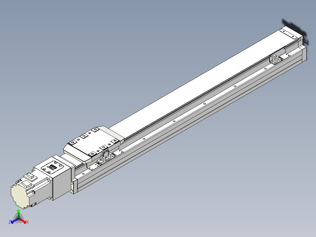 滚珠丝杠直线轴内置导轨TPA-GCR-80-1610C-L550-M-M40-N3主视图
