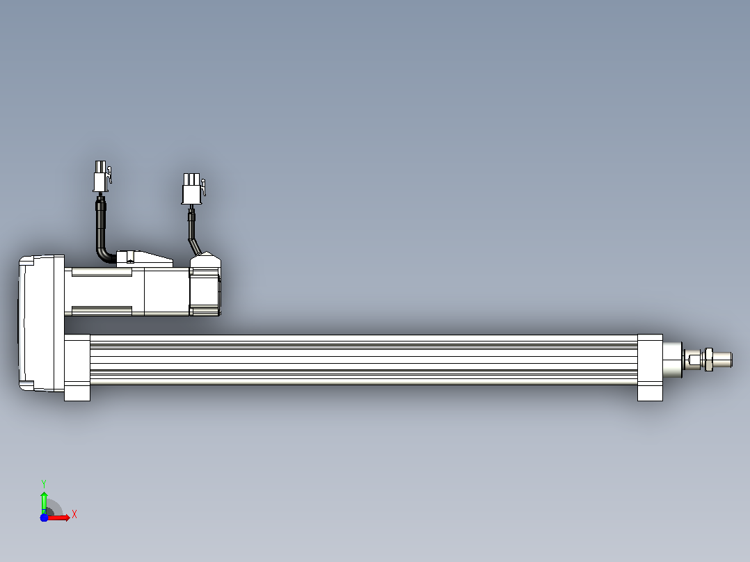 轻载电动缸TPA-ESR25-1002C-L350-MR-LB-W-P10-C3前视图