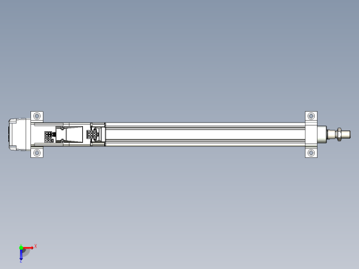 轻载电动缸TPA-ESR25-1002C-L350-MR-LB-W-P10-C3俯视缩略图