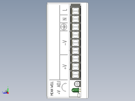 NES-350 单路输出开关电源右视缩略图