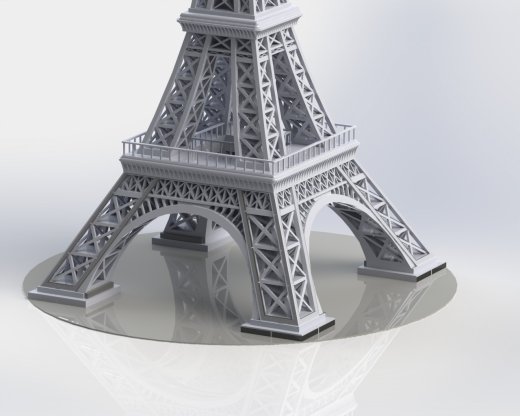 埃菲尔铁塔，金属板拼图，3d拼图缩略图