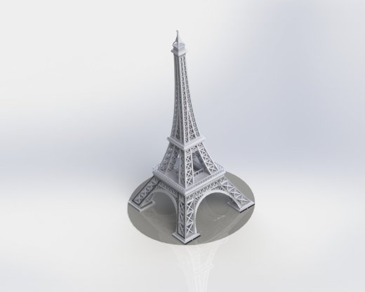 埃菲尔铁塔，金属板拼图，3d拼图缩略图