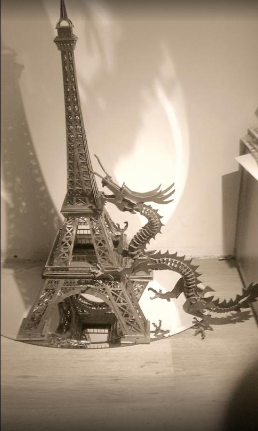 埃菲尔铁塔，金属板拼图，3d拼图缩略图