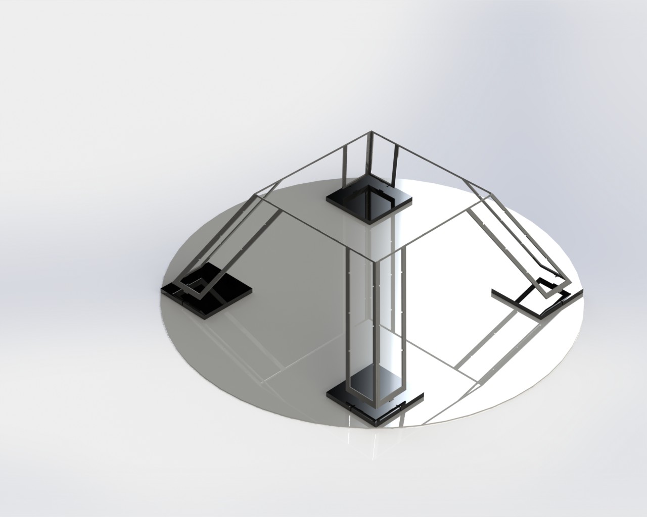 埃菲尔铁塔，金属板拼图，3d拼图