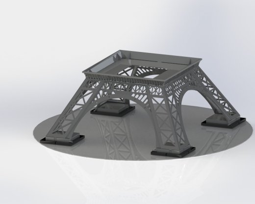 埃菲尔铁塔，金属板拼图，3d拼图缩略图