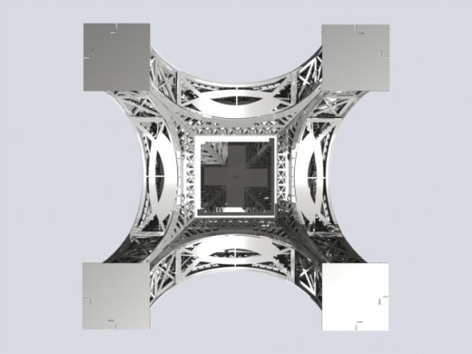 埃菲尔铁塔，金属板拼图，3d拼图缩略图